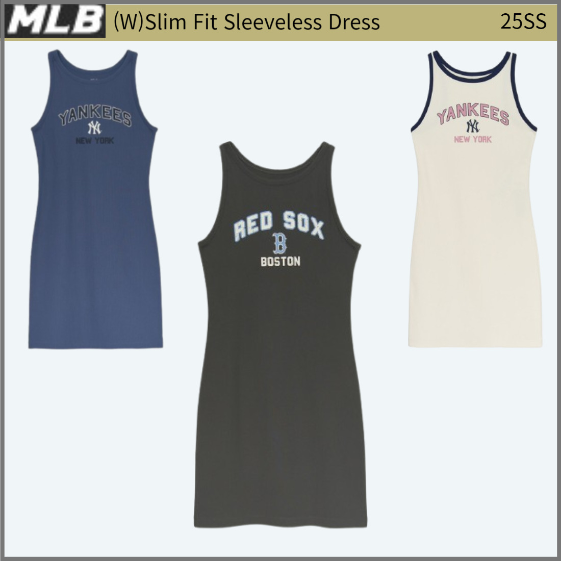 MLB■(W)Slim Fit Sleeveless Dress★送料込