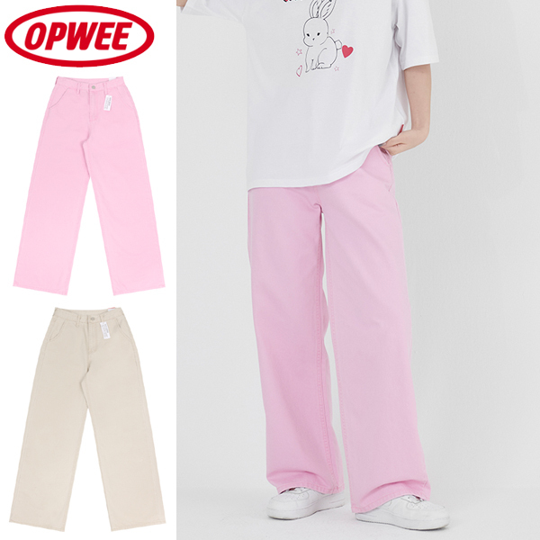 ★OPWEE★ ピグメント コンデニム ワイド パンツ