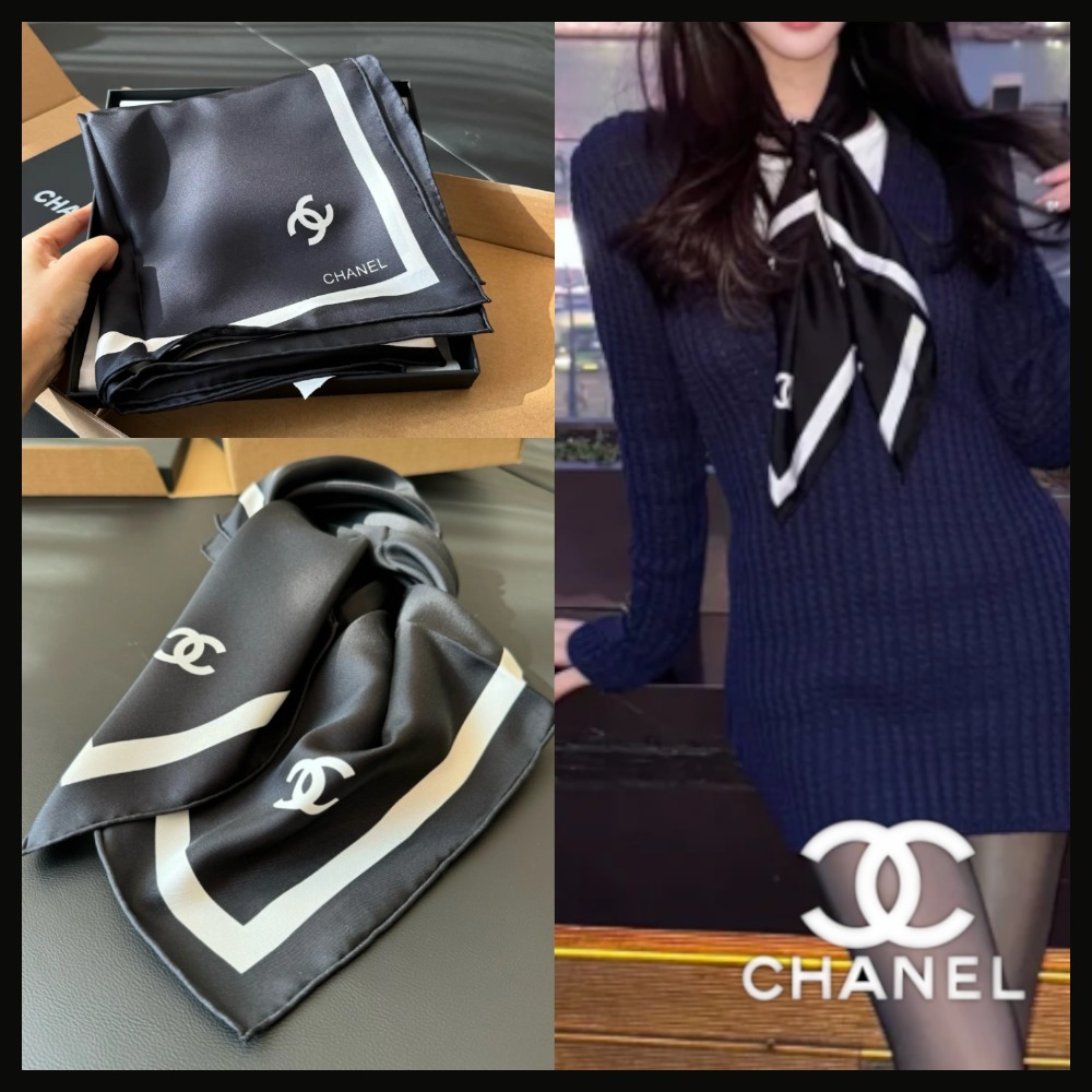 【ジェニー着用】CHANEL シルクスカーフ