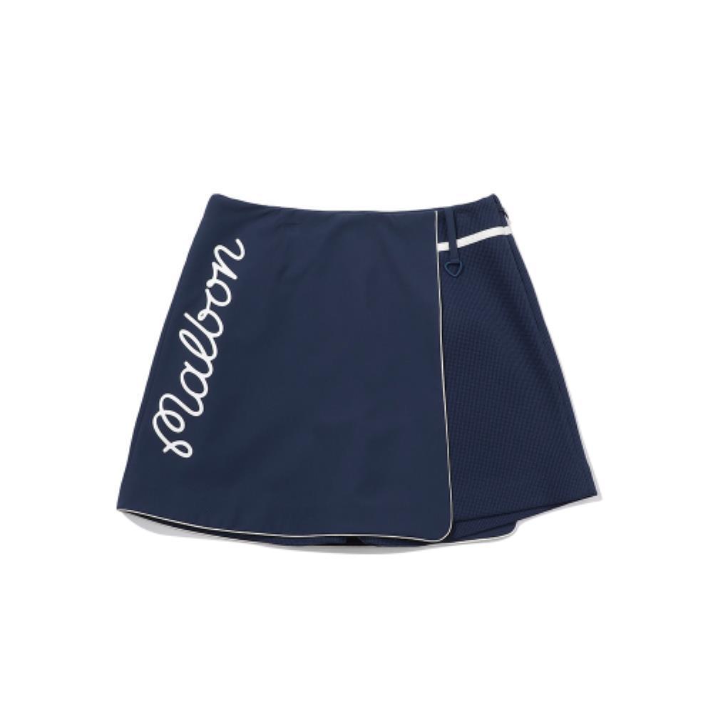 ◆Malbon Golf◆ Wrap Skirt Look Shorts NAVY WOMAN