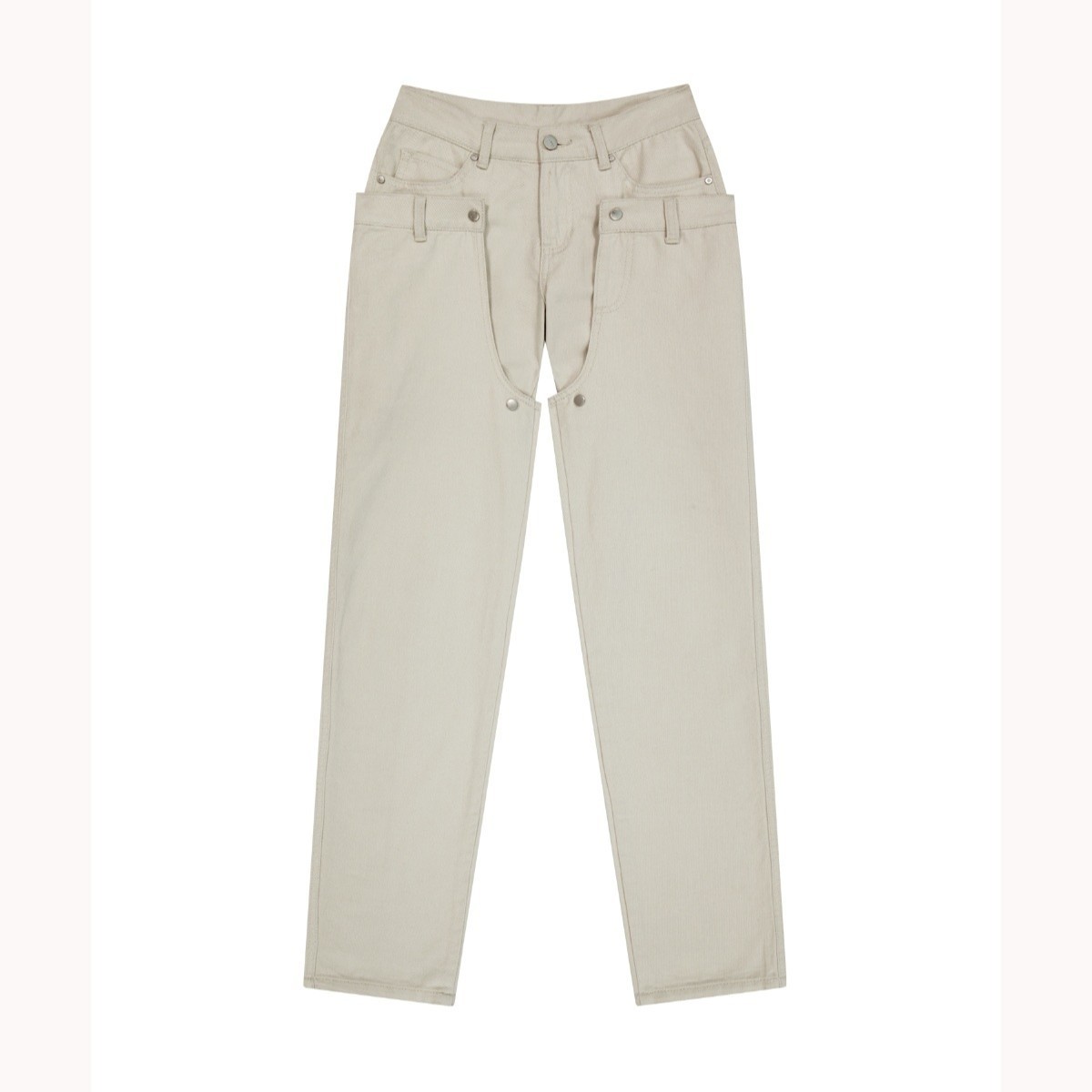 【OJOS】Detachable Button Denim Pants OJOS】Detachable Button Denim Pants