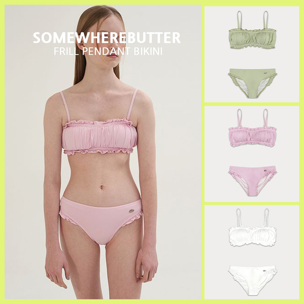 【SOMEWHEREBUTTER】 FRILL PENDANT BIKINI ●送料・関税込●