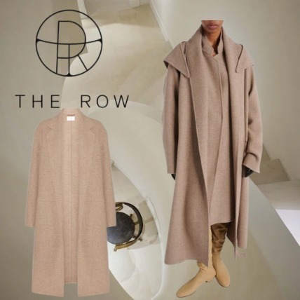 【The Row】ザ・ロウ ナチュラル カシミヤコート ベージュ