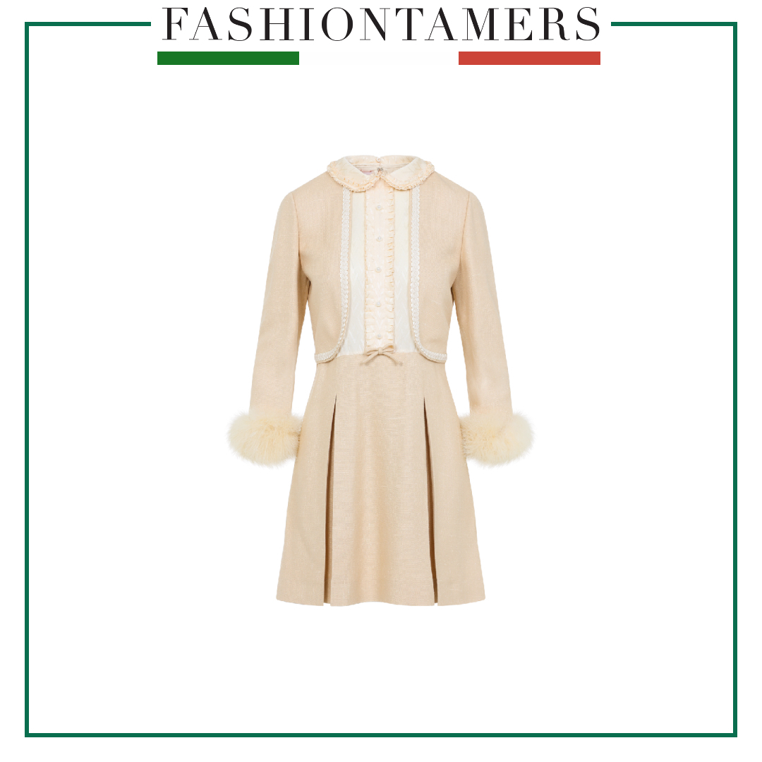 VALENTINO 25SS ドレス-ロング ベージュ系
