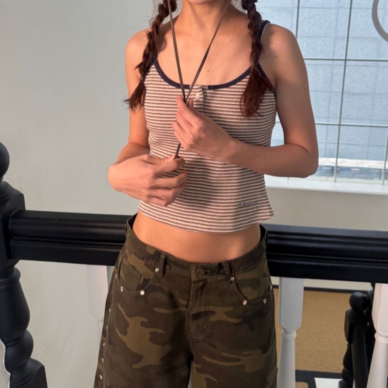 [aeae] 25SS STUD SHORTS PANTS [CAMO] ★追跡可能★男女共用 aeae] 25SS STUD SHORTS PANTS [CAMO] ☆追跡可能☆男女共用