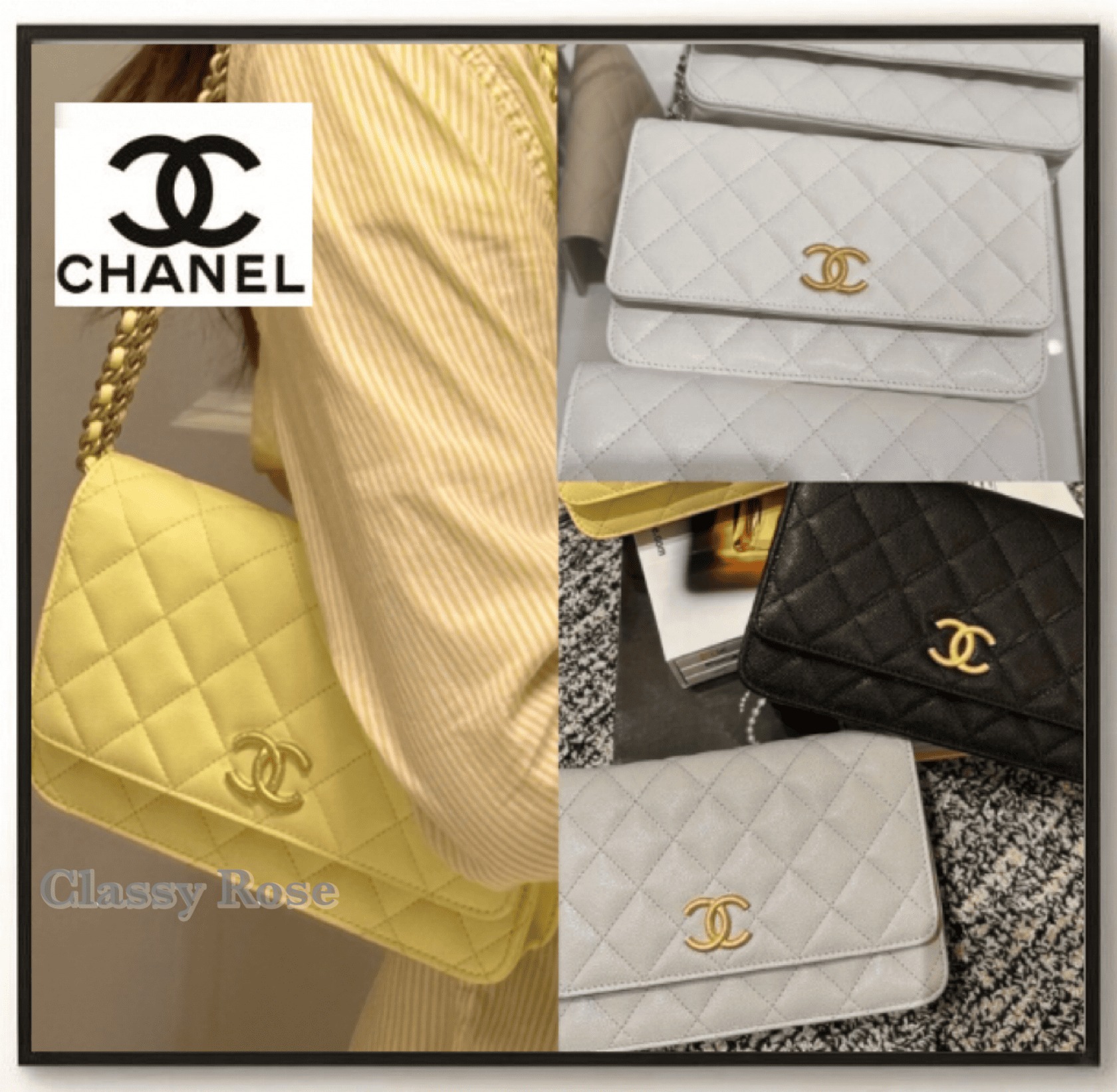 【CHANEL上品限定ロゴ】 チェーンウォレット ショルダーバッグ