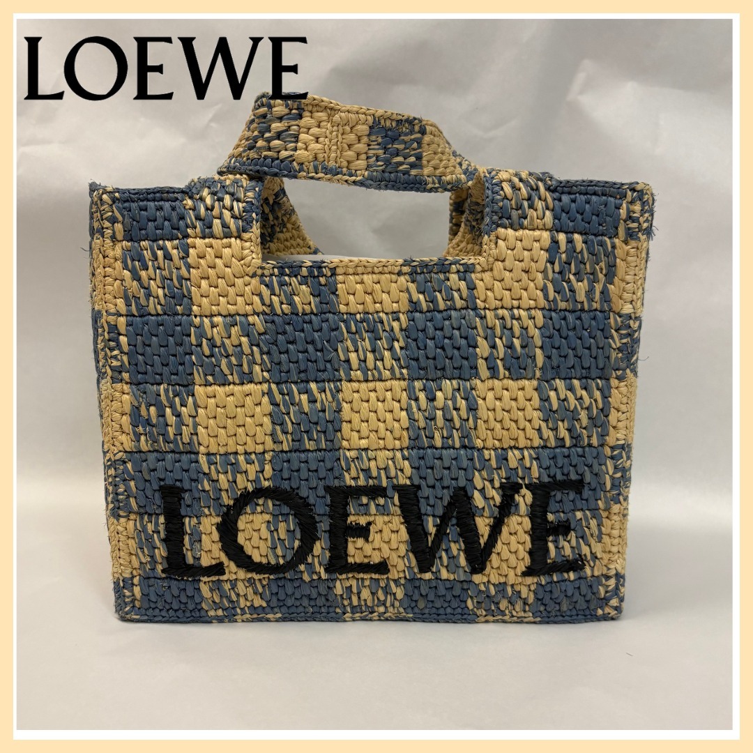【LOEWE】新作♪ フォント スモールラフィアトートバッグ