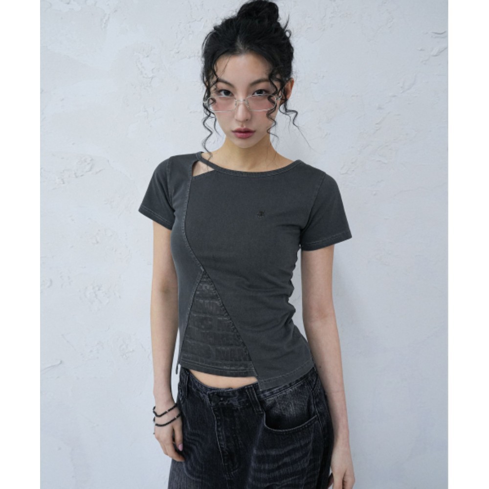 Tシャツ・カットソー AVANDRESS Triangle Pigment Tee CHARCOAL