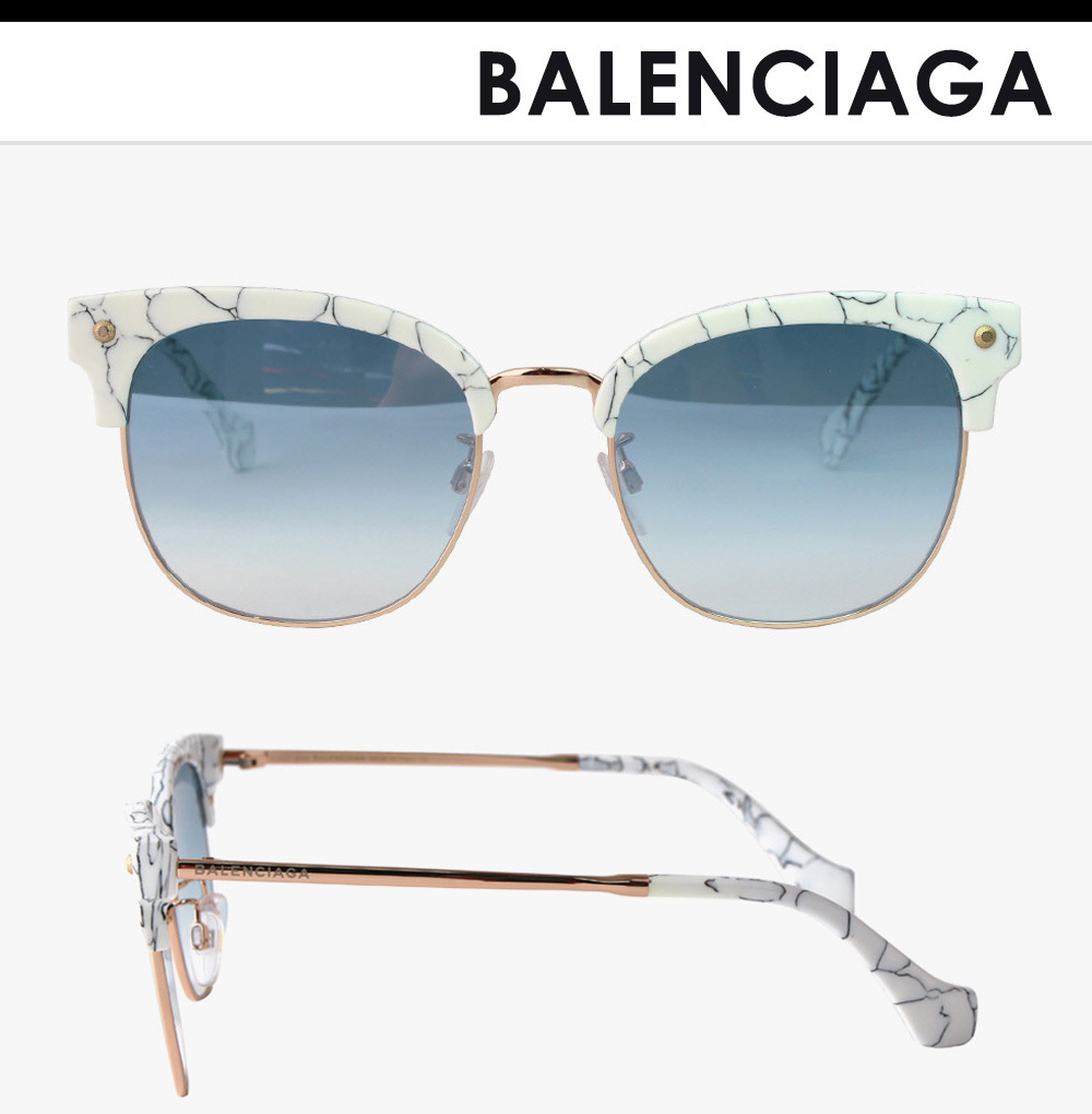 BALENCIAGA◆軽いフィット感とユニークなミラーレンズサングラス