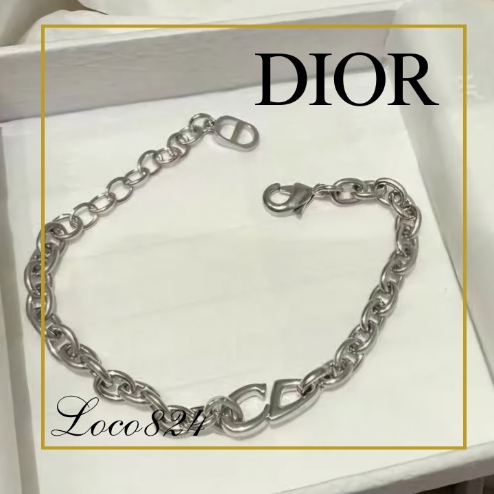 【人気ブランド】DIORメンズ CD30 チェーンリンク ブレスレット