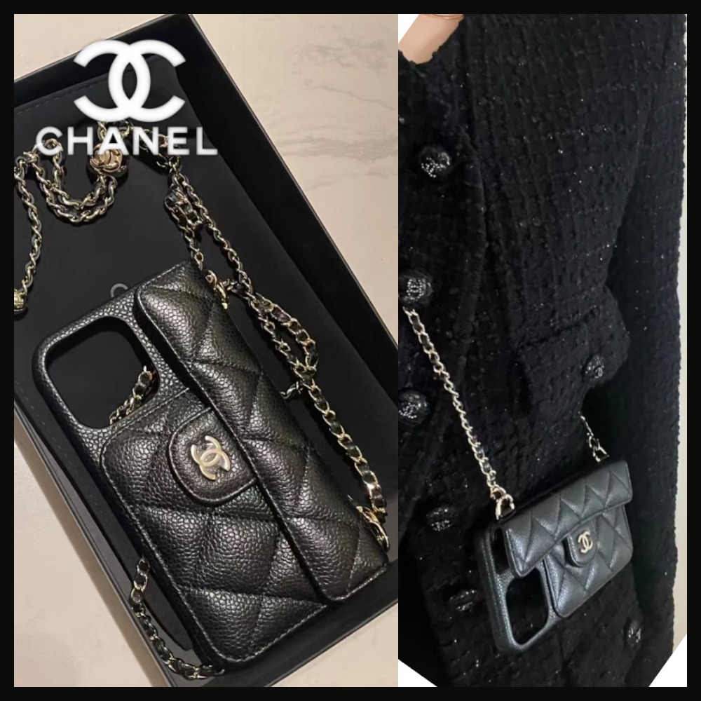 【印象的なデザイン☆】CHANEL iphone ケース