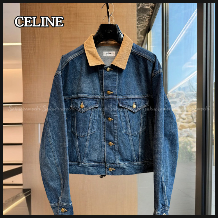 【CELINE】lady's ウォッシュデニム トラッカージャケット