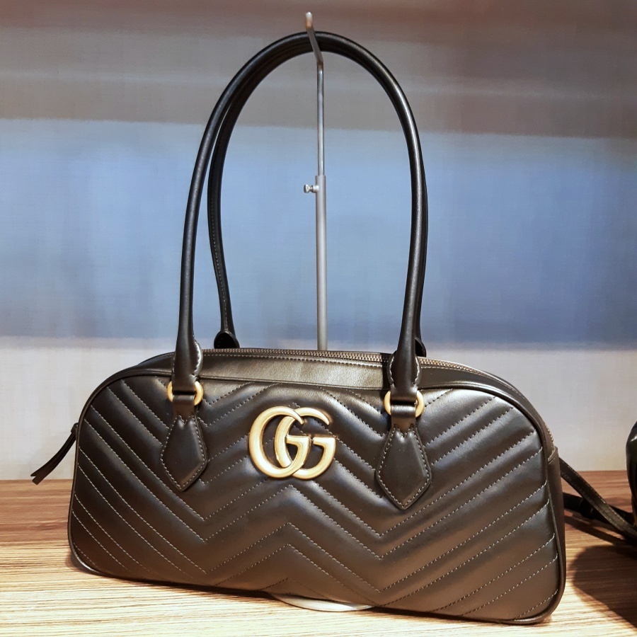 【セール】グッチ☆GGマーモント レザーハンドルバッグ☆795218