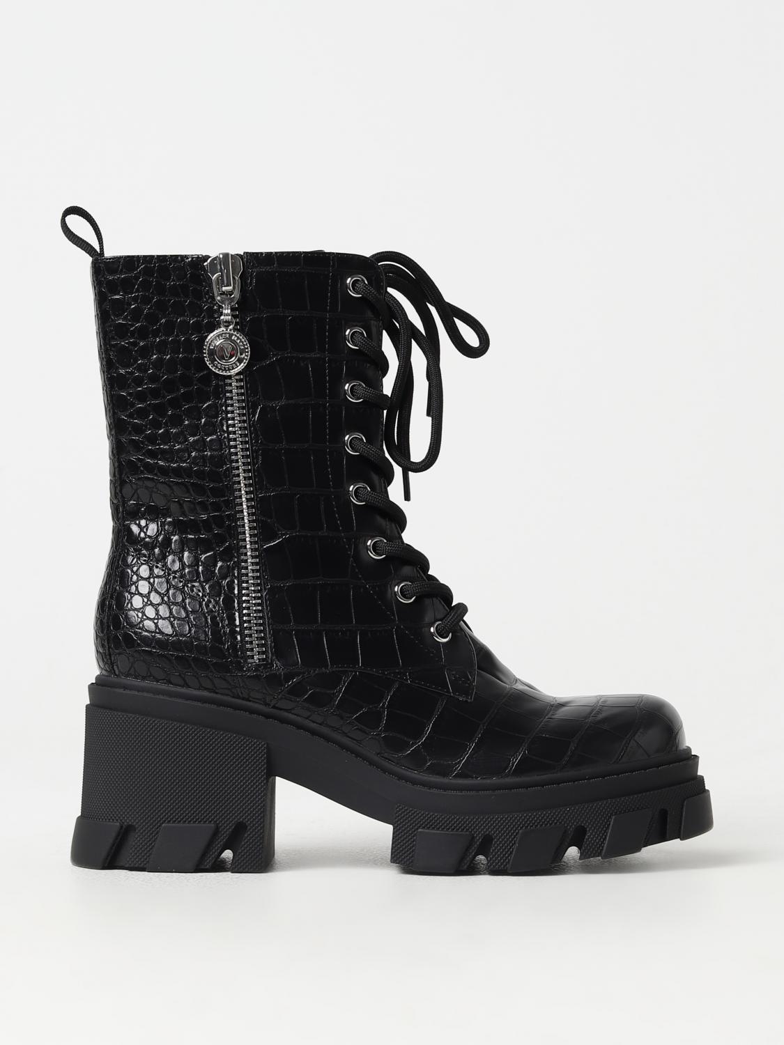 ショートブーツ・ブーティ VERSACE Woman Flat ankle boots Black 75VA3S82ZS895 899