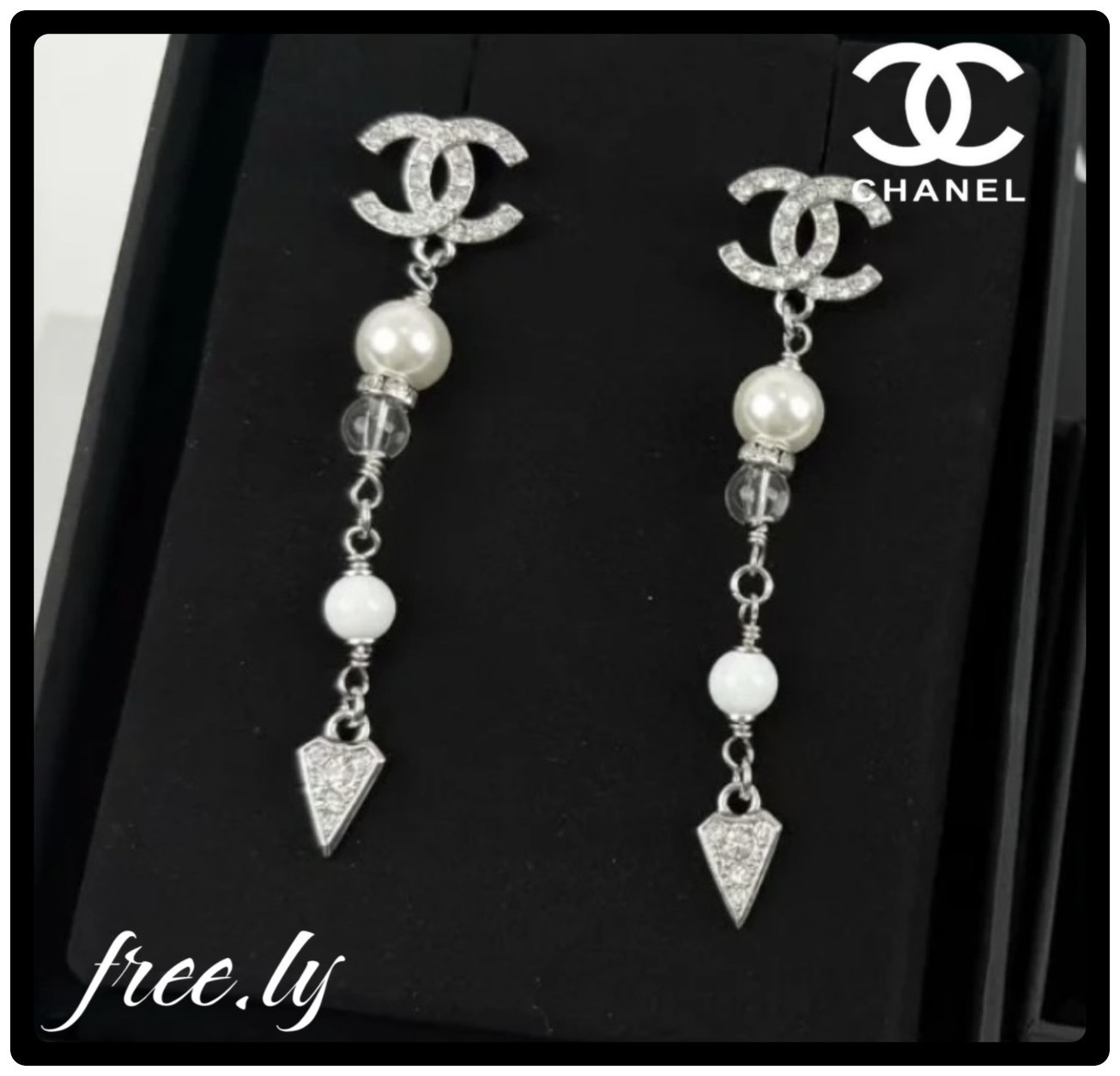 【耳元で輝くエレガントな一粒♡】CHANEL ピアス