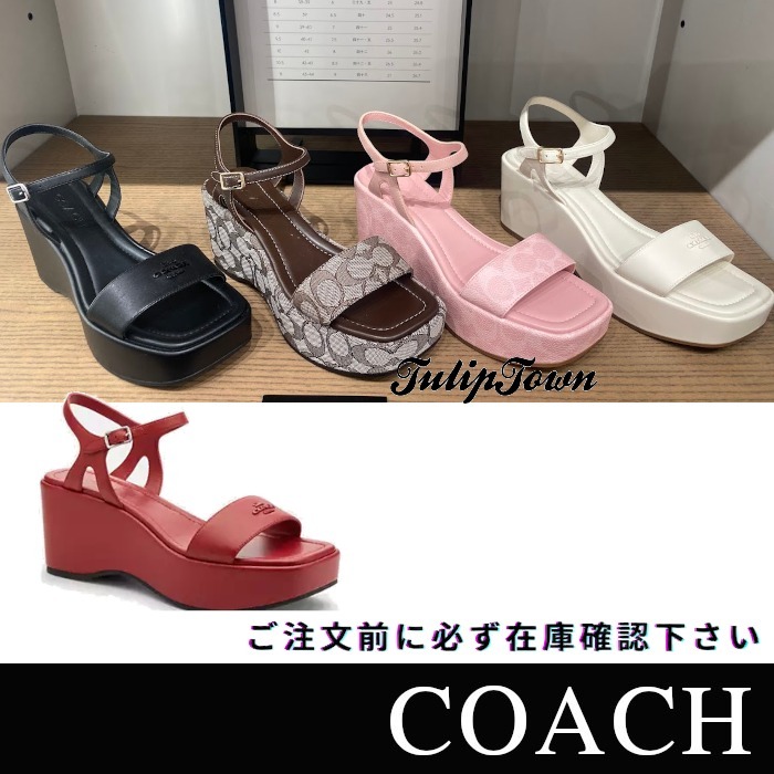 【COACH】Gale ウェッジサンダル 在庫確認下さい