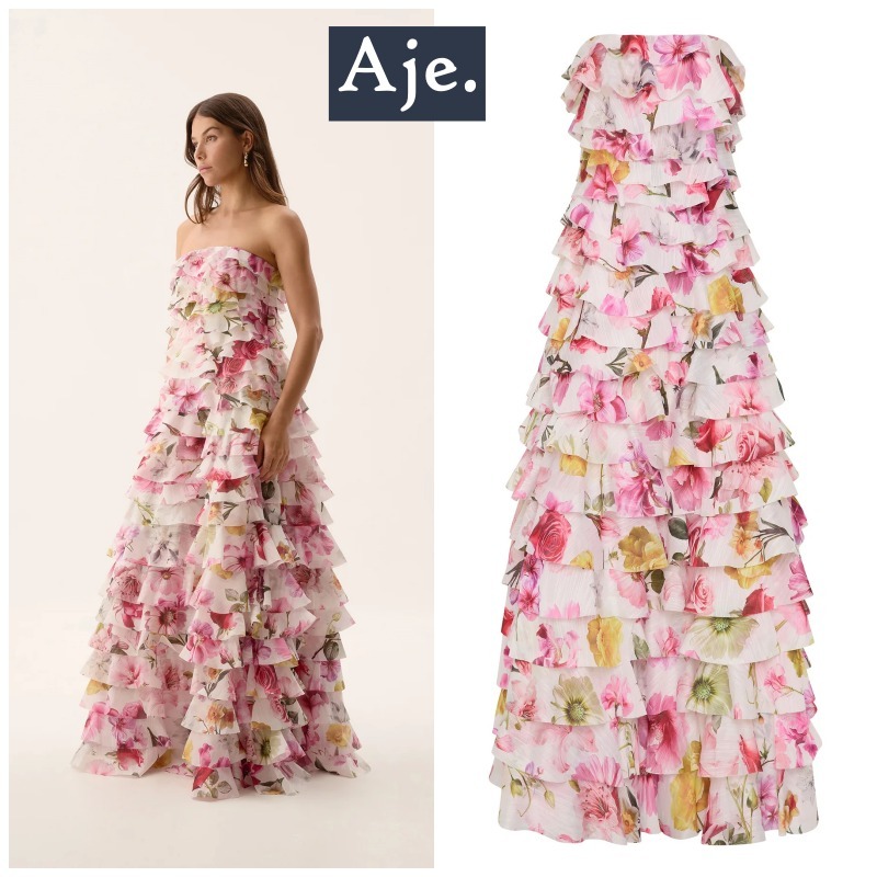 【Aje.】Fleur Pleated Gown