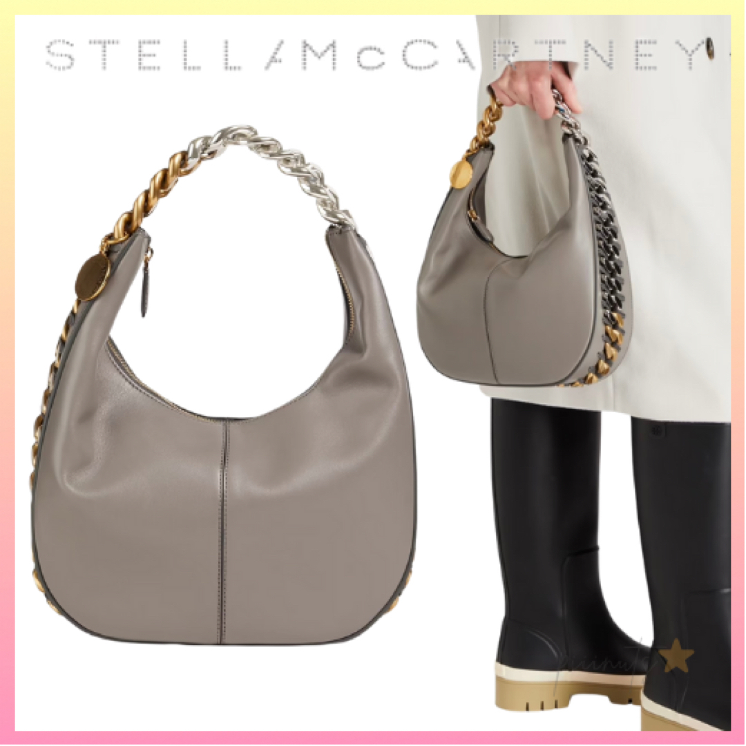関送込【Stella McCartney】Frayme フラップ ショルダーバッグ
