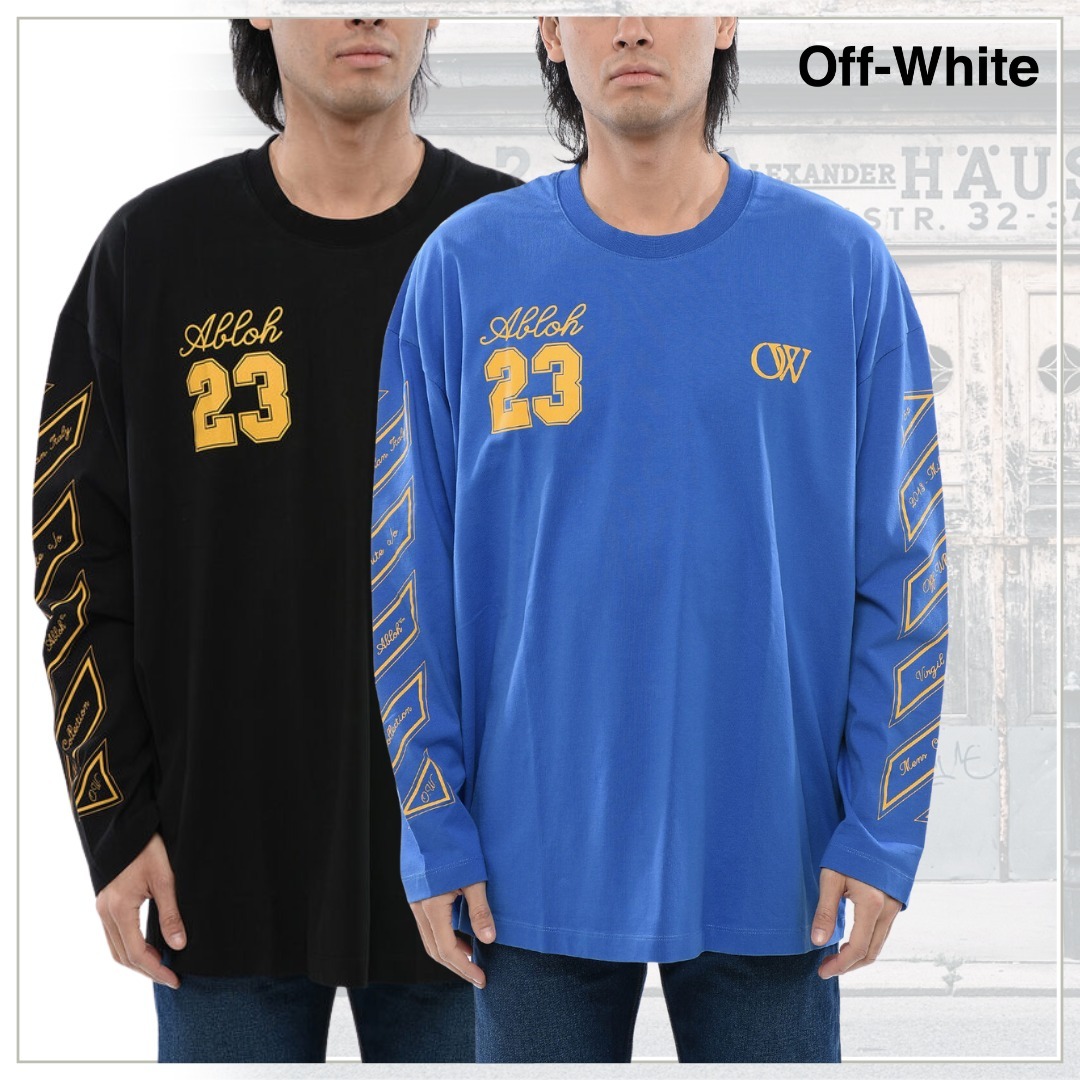 注目の的！【Off White】クルーネック コットン Tシャツ