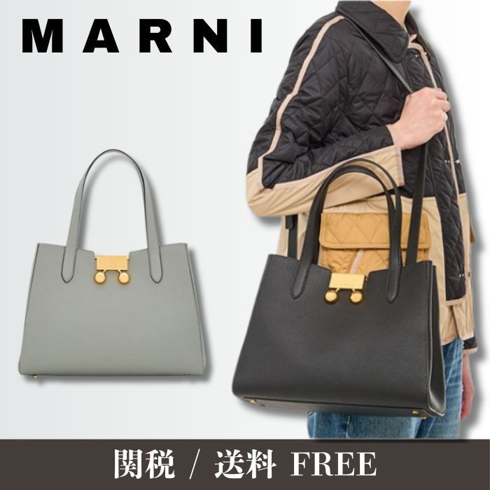 【売れ筋】MARNI カーフレザー ハンドバッグ