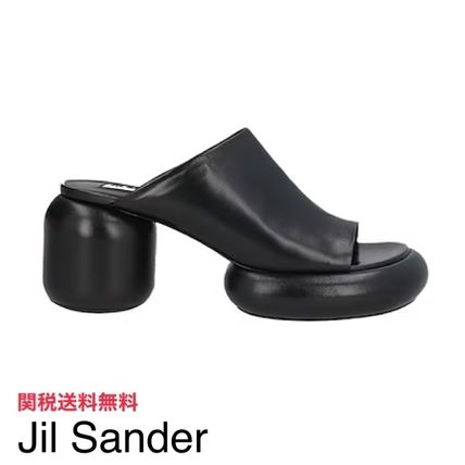 【華やか】JIL SANDER フェイクシアリング スライドサンダル JIL SANDER JILSANDER ジルサンダー サンダル シアリング