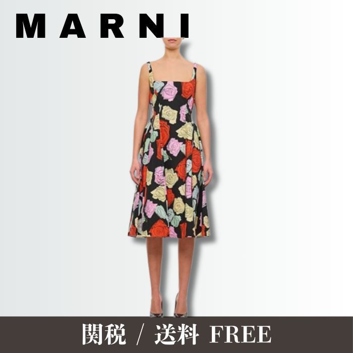 【定番】MARNI フローラルプリントドレス