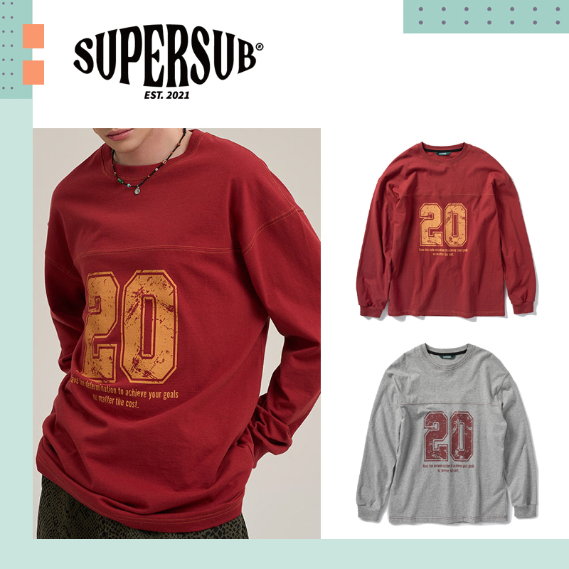 SUPERSUB ♥ 20 Round Rugby Long Sleeve Tee /追跡付