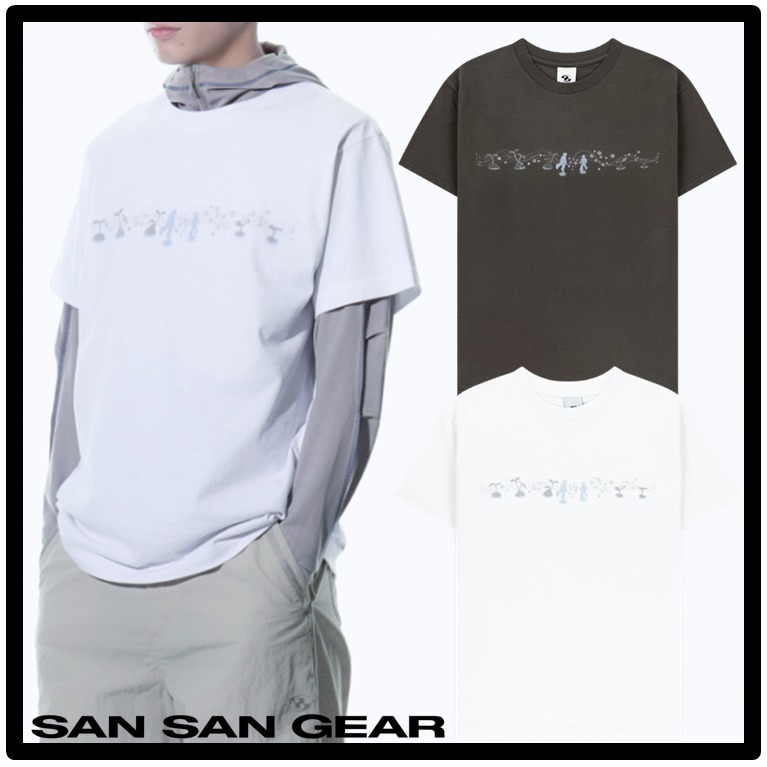 ★送料・関税込★San San Gear★GREEN CIRCULAR T-SHIRT★25SS★