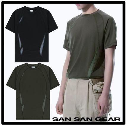 Tシャツ・カットソー Sansan Gear Flowing Panel T-Shirt Black - 25SS SAN SAN GEAR - 【25SS】フローイング パネル Tシャツ / FLOWING