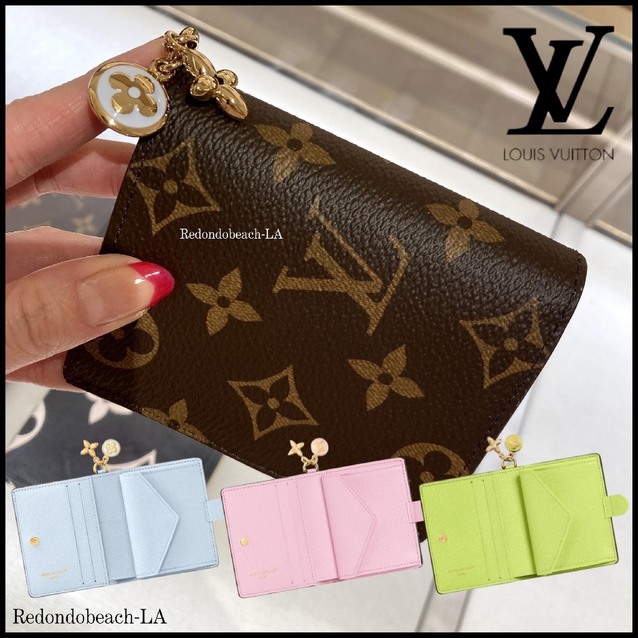 【心躍るチャーム付き】LOUIS VUITTON★LV Charms★折り畳み財布