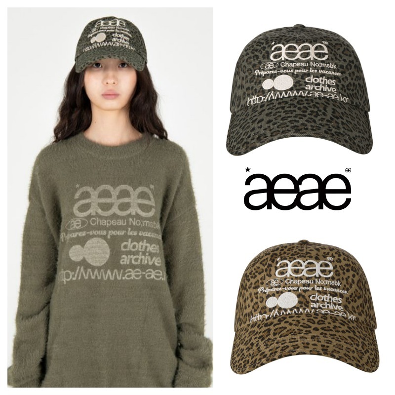 【AEAE】★WEB LOGO LEOPARD CAP / 2 color 韓国発★