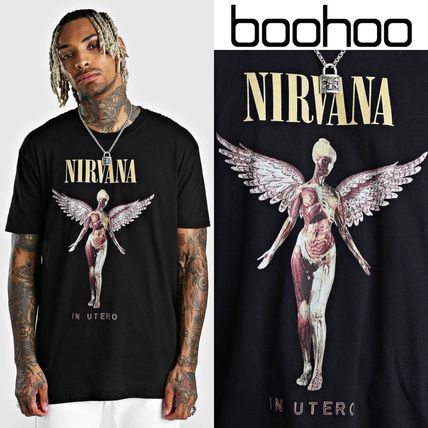 【boohoo】Sfera オーバーサイズ イタリア グラフィック Tシャツ グラフィック boohoo(ブーフー) Tシャツ・カットソー(メンズ