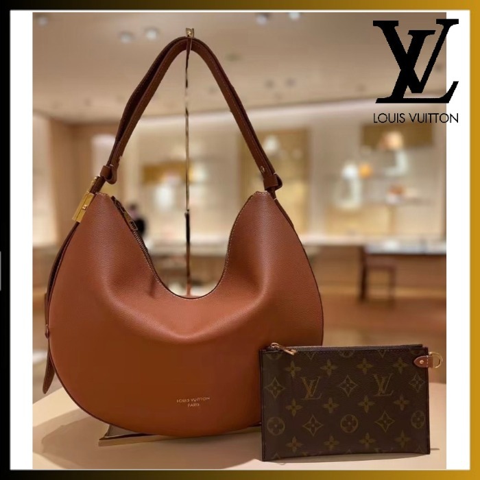 【優雅でシック /茶系】Louis Vuitton ローキークッキーMM