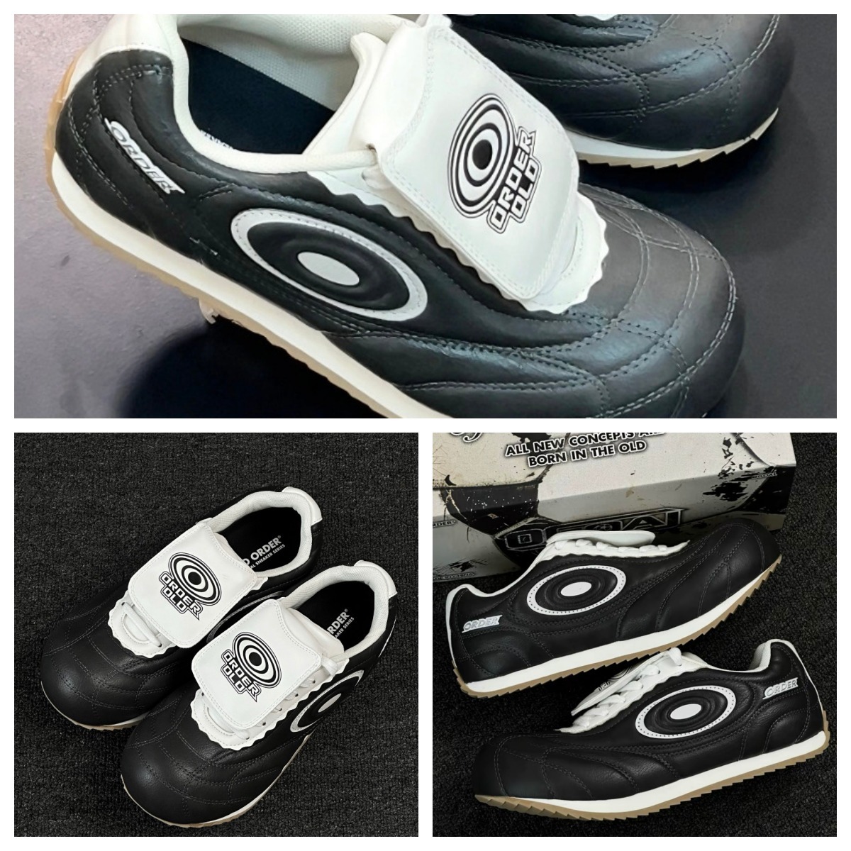 OLD ORDER OGOAL スニーカー 黒/銀/茶三色 日本未入荷 男女OK