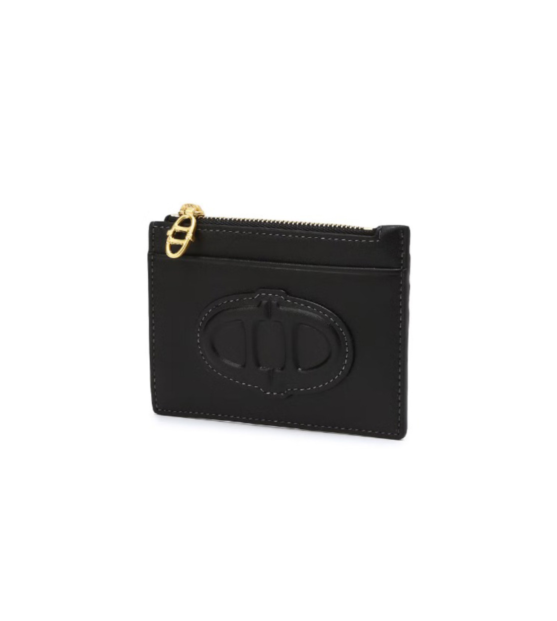 《韓国 athe》STAMP LEATHER ZIPPER CARD WALLET 2色 人気
