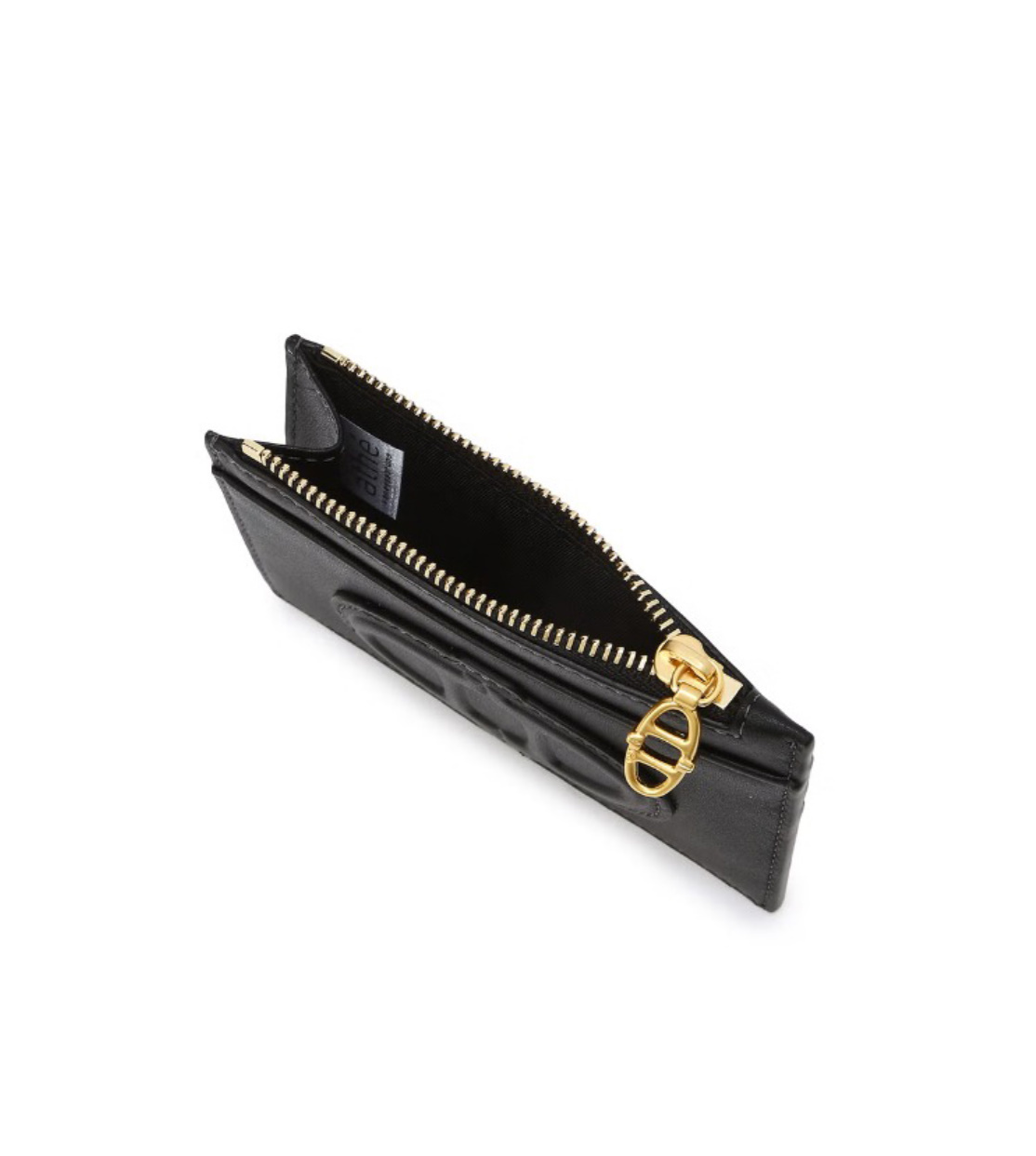 《韓国 athe》STAMP LEATHER ZIPPER CARD WALLET 2色 人気
