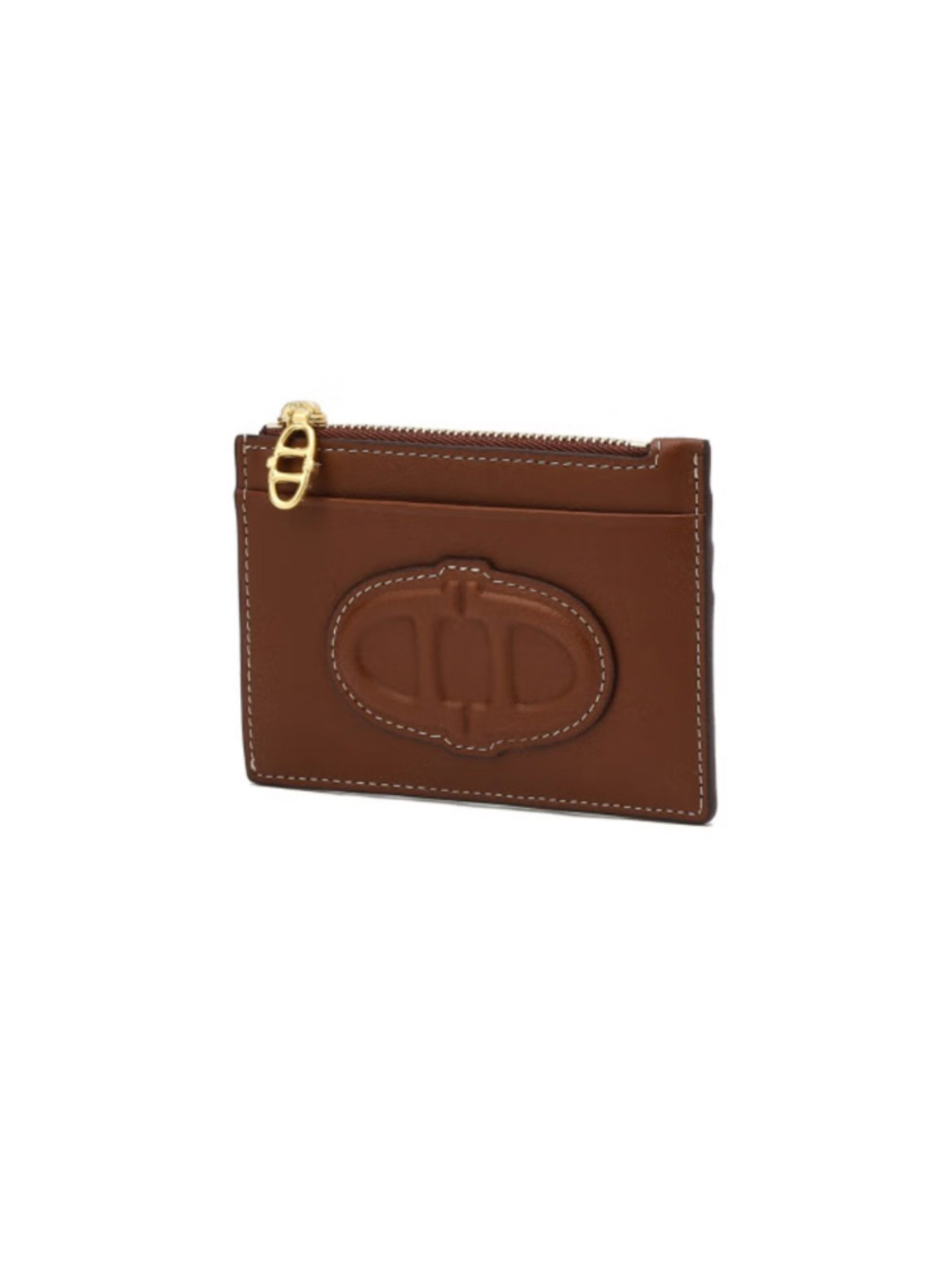 《韓国 athe》STAMP LEATHER ZIPPER CARD WALLET 2色 人気