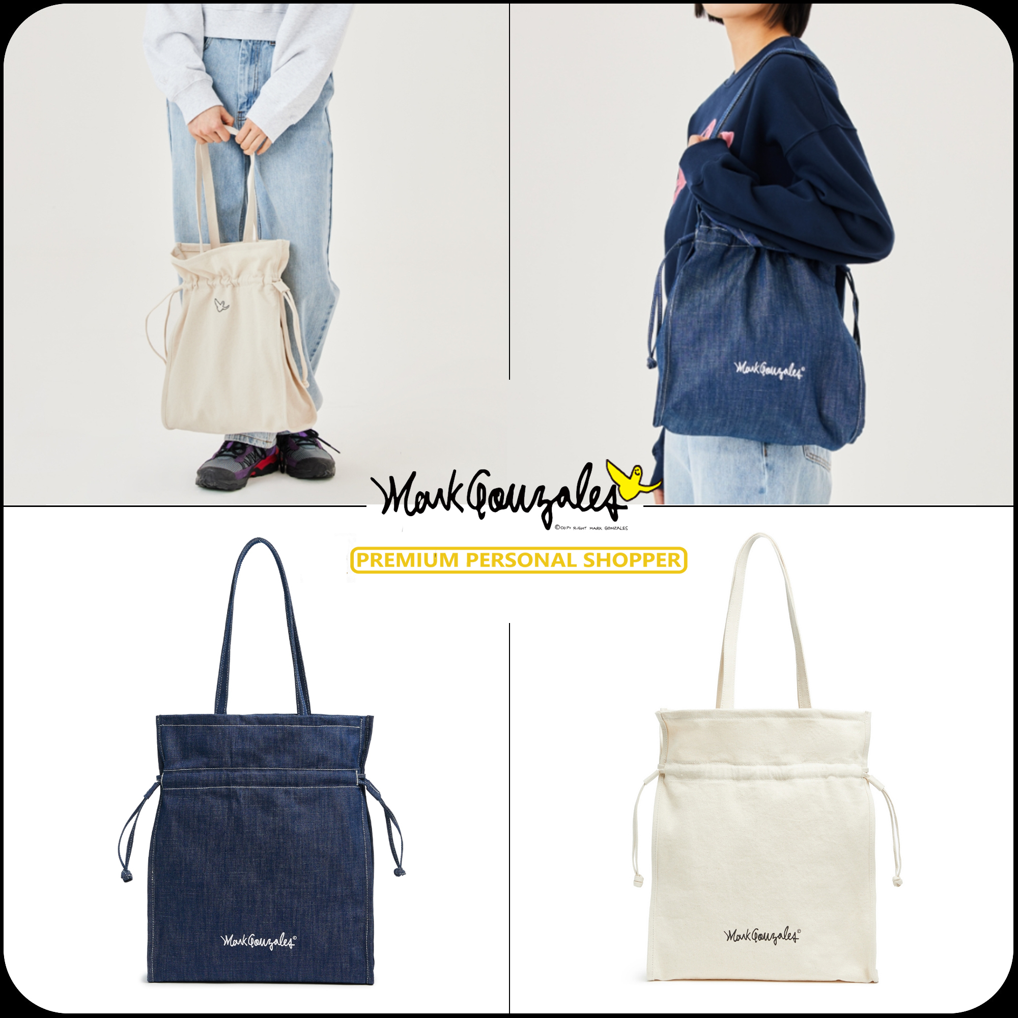 [MARK GONZALES]★25SS★韓国人気★COTTON STRING ECO BAG