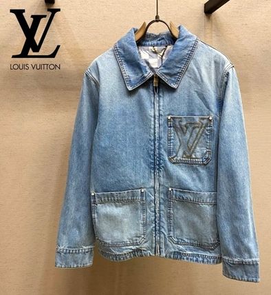 LOUIS VUITTON ルイヴィトン ブルゾン 青(デニム) 4103424Y0125 ブルー（青）系 Louis Vuitton(ルイヴィトン) アウター