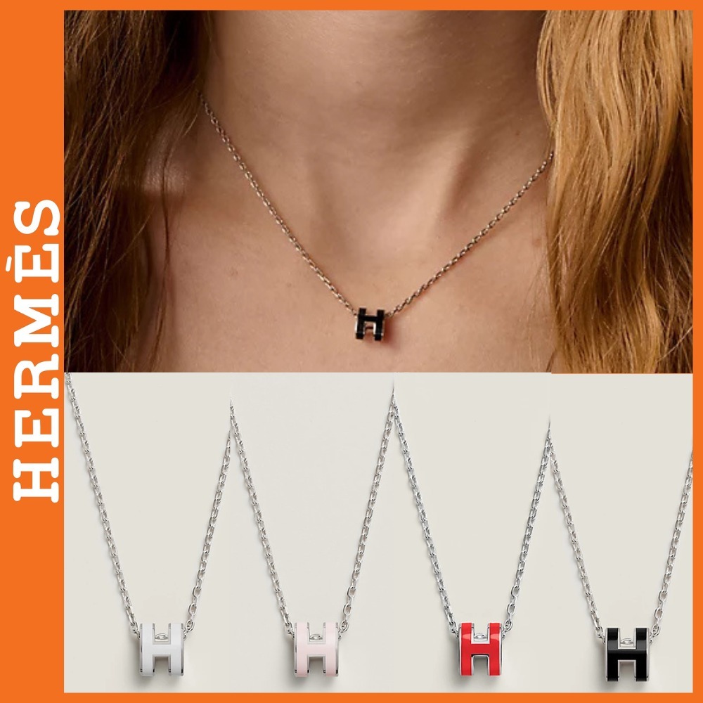 `さりげない華やか♪`【HERMES】Mini Pop HペンダントXシルバー