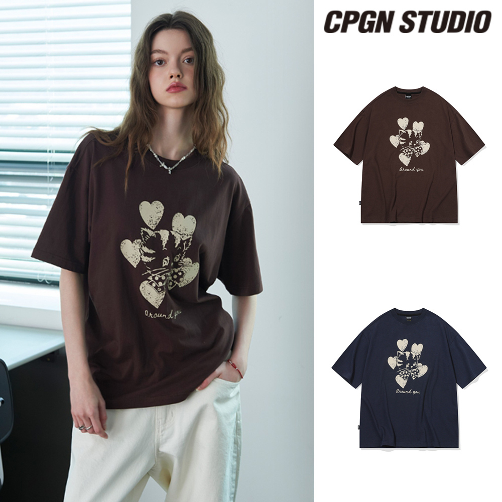 【CPGN STUDIO】25SS★ Heart Luna Short Sleeve Tee