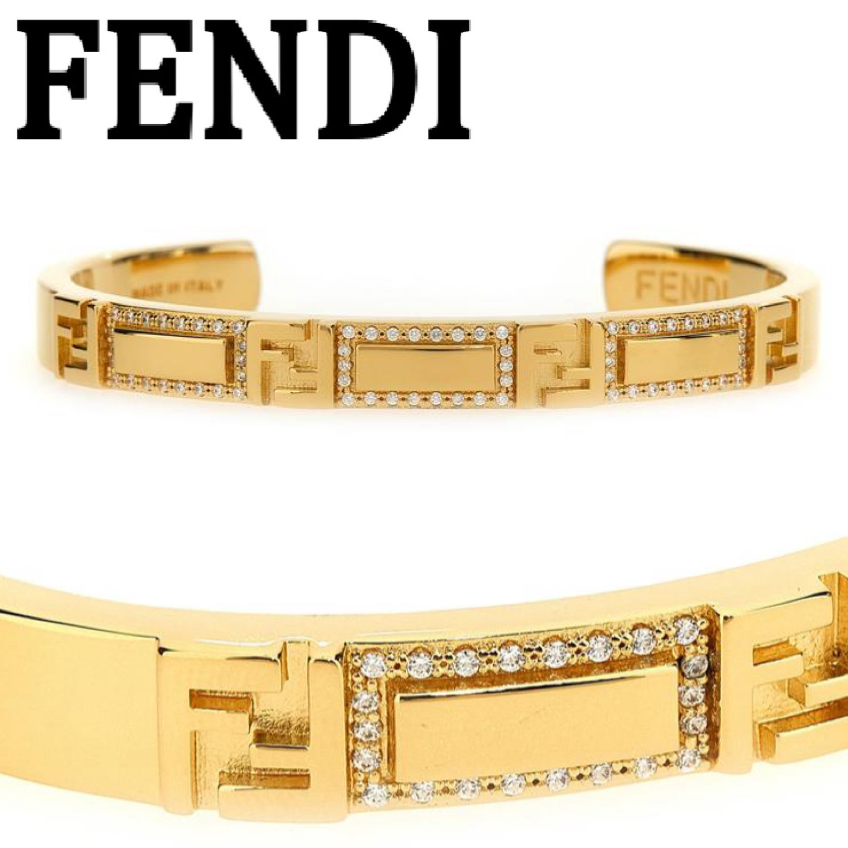 人気★FENDI フォーエバー フェンディ ブレスレット★FFモチーフ