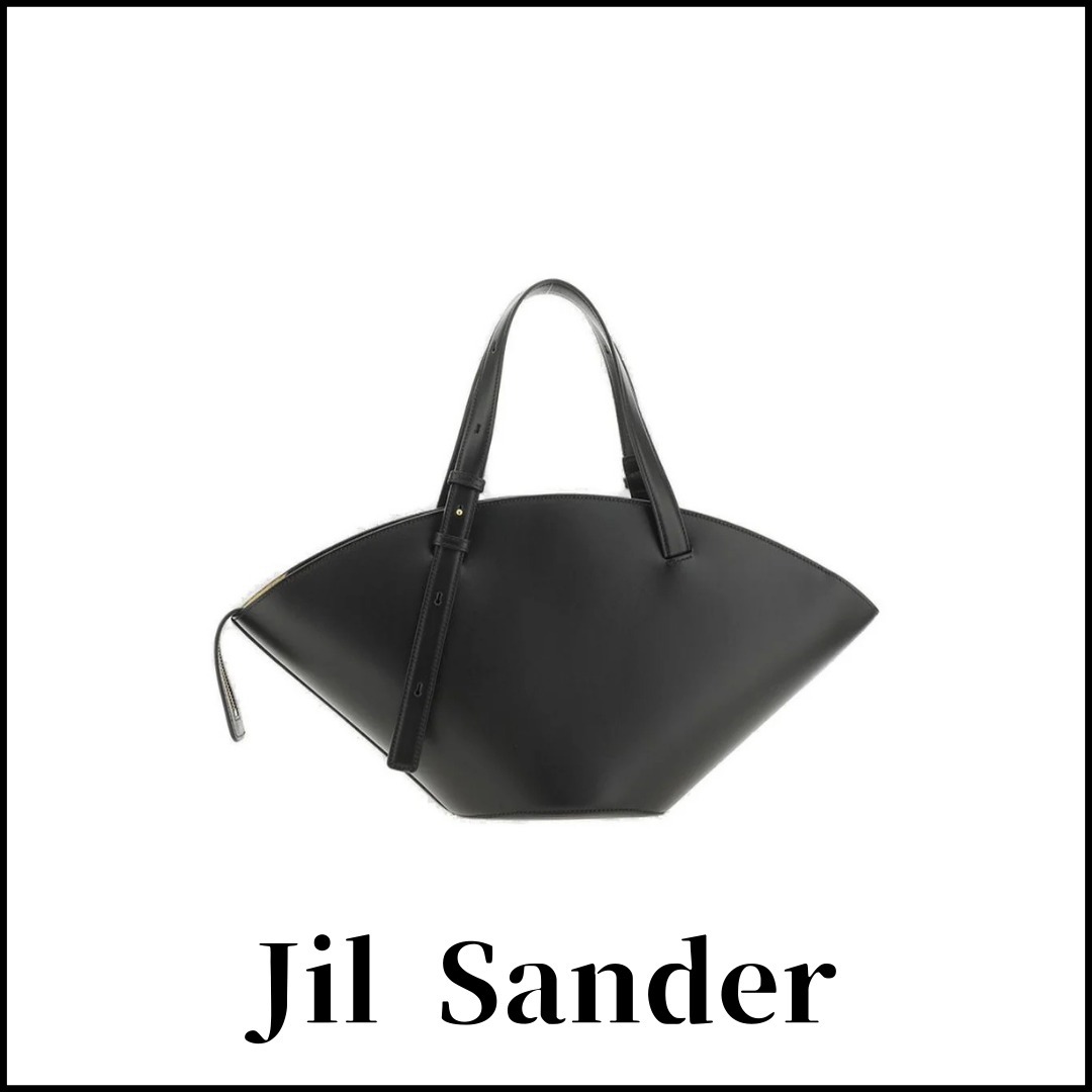 【Jil Sander】ソンブレロ ロゴ エンボス スモール トートバッグ