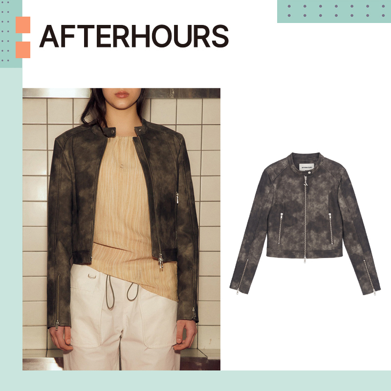 AFTERHOURS ♥ LEATHER BIKER JACKET /追跡付