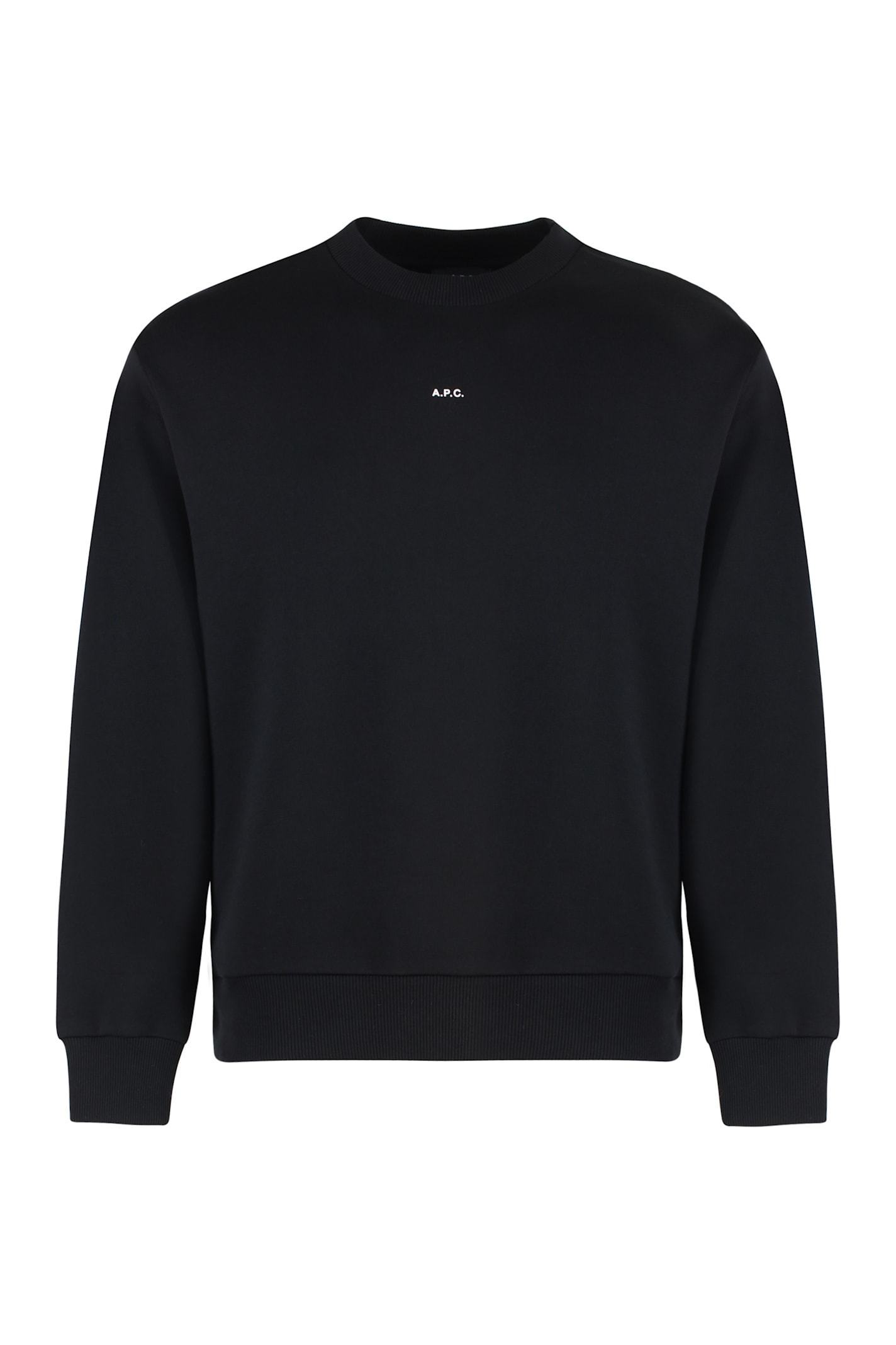 【送料&関税込】A.P.C. Boxy Micro Logo Cotton Crew-neck Swea