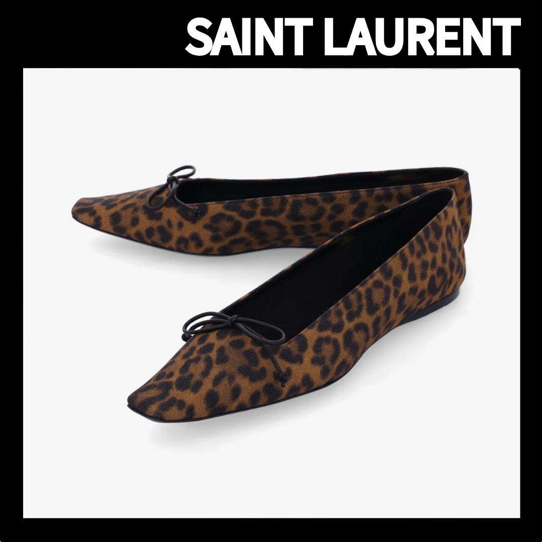 【SAINT LAURENT】Ballerina Flat Shoes/追跡可能/全国送料無料