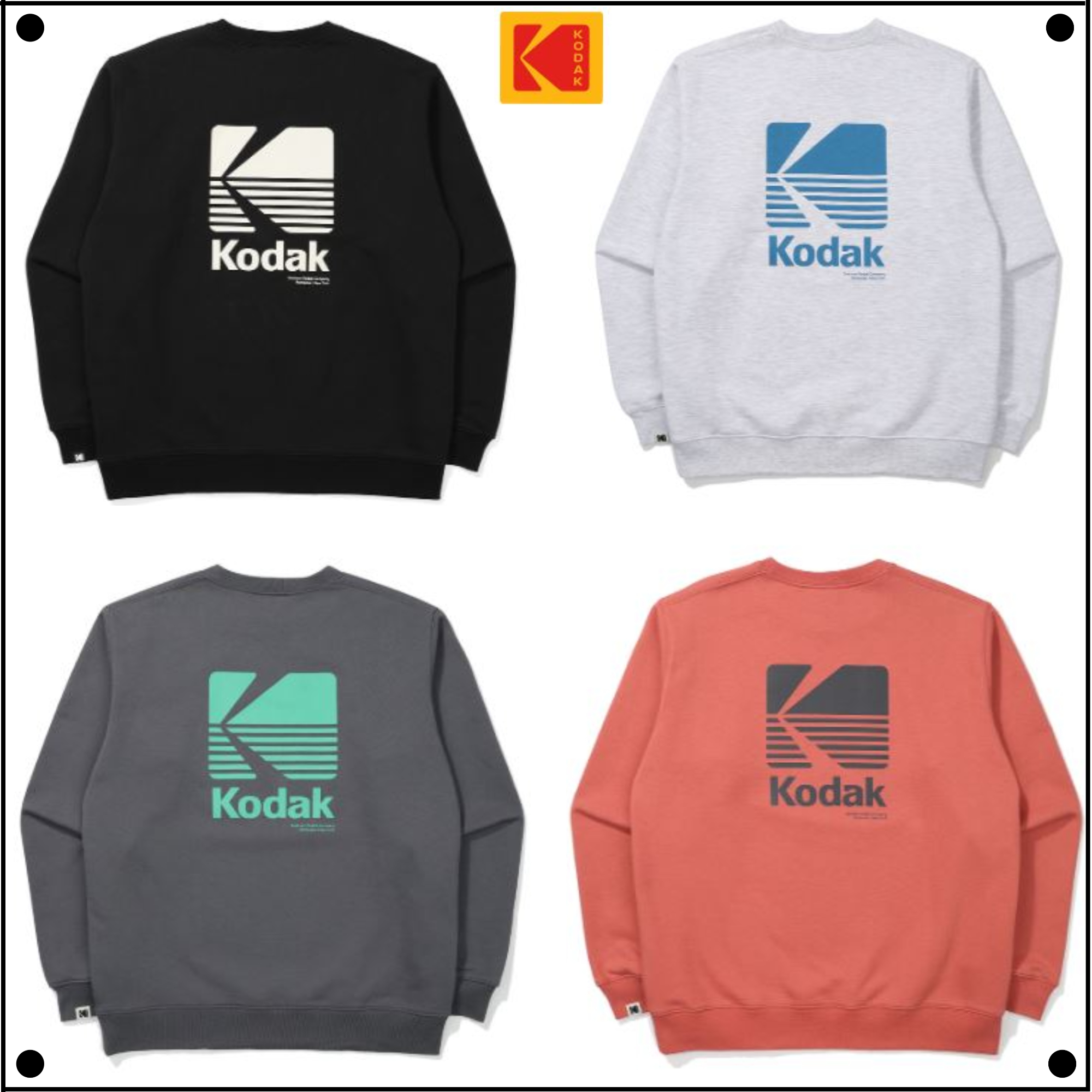 KodakのMonogram Regular Fit Sweatshirt 全4色