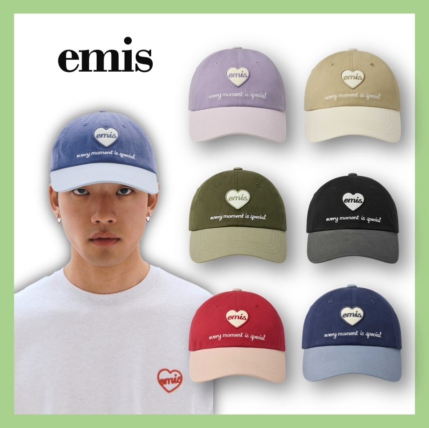 [emis] HEART WAPPEN TONE ON TONE BALL CAP ★大人気★