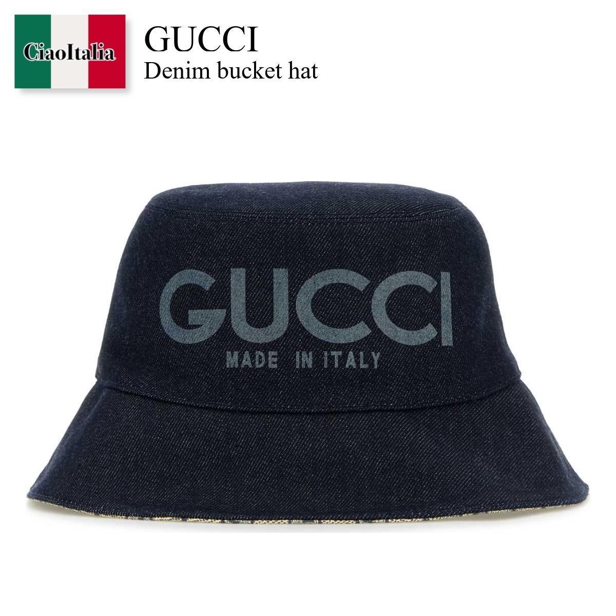 ハット Gucci Denim Bucket Hat