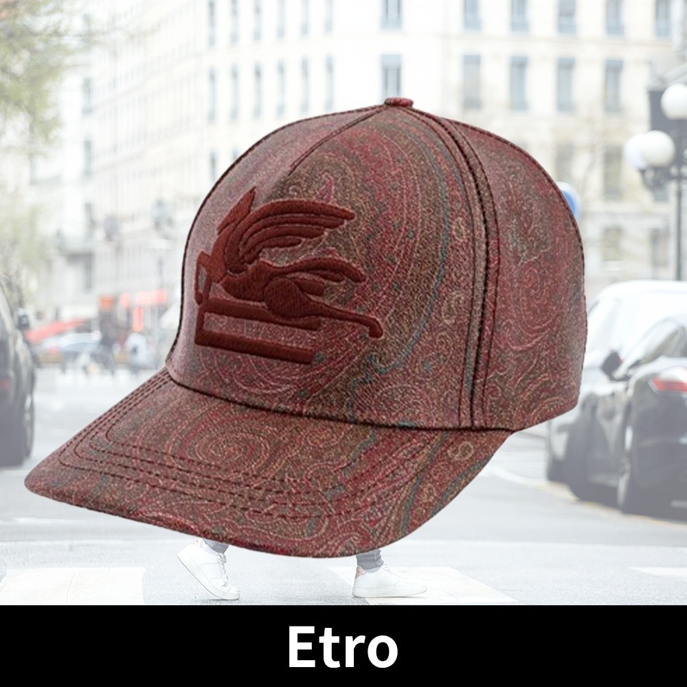 【Etro】Etro ロゴ刺繍ベースボール キャップ